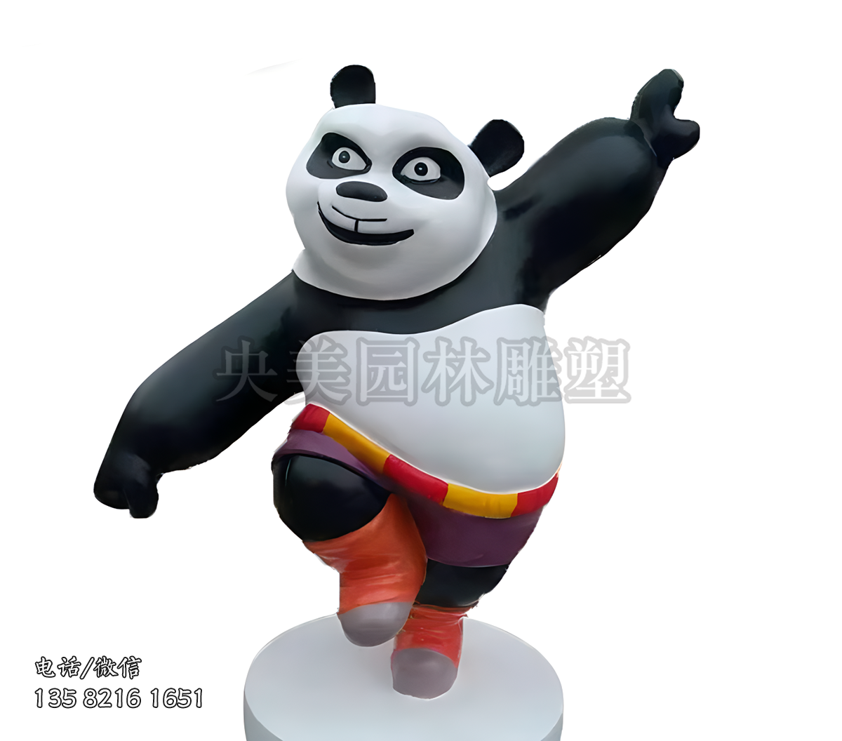 功夫熊猫阿宝雕塑
