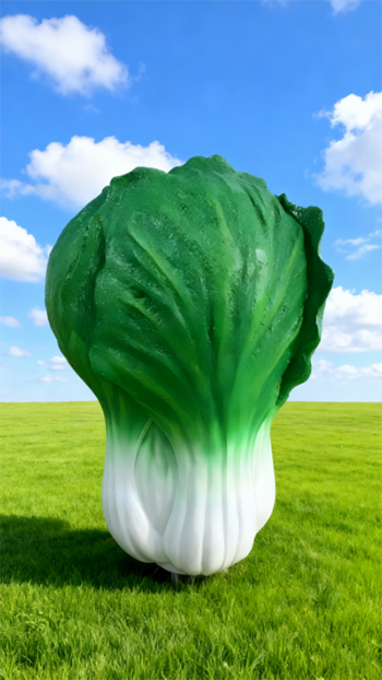 玻璃钢仿真白菜雕塑 (7)