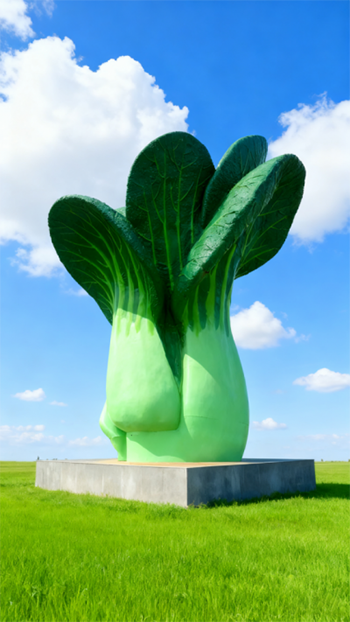 玻璃钢仿真油菜雕塑