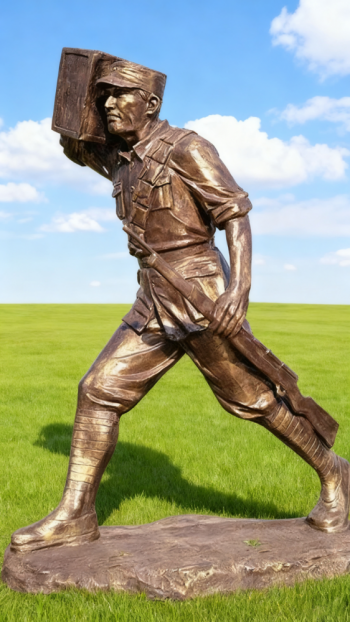 玻璃钢仿铜红军雕塑 (19)