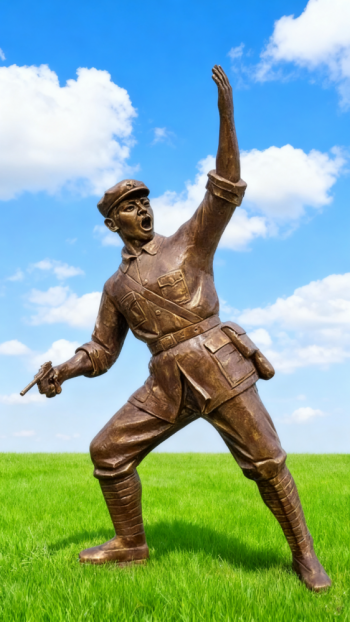 玻璃钢仿铜红军雕塑 (23)
