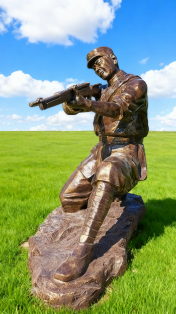 玻璃钢仿铜红军雕塑 (49)