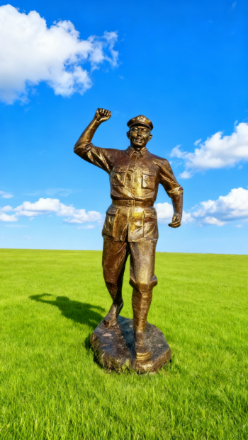 玻璃钢仿铜红军雕塑 (59)