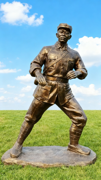 玻璃钢仿铜红军雕塑 (60)