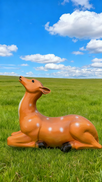 玻璃钢仿真梅花鹿雕塑 (13)