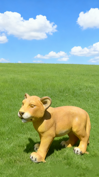 玻璃钢仿真狮子雕塑 (10)