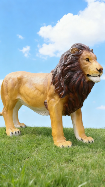 玻璃钢仿真狮子雕塑 (17)