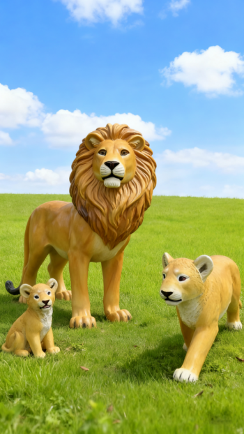 玻璃钢仿真狮子雕塑 (22)