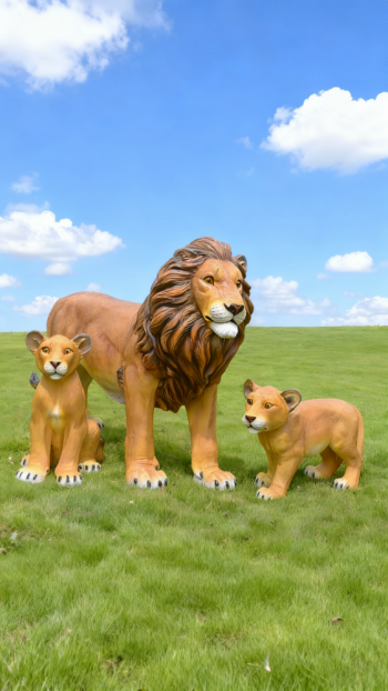 玻璃钢仿真狮子雕塑 (24)