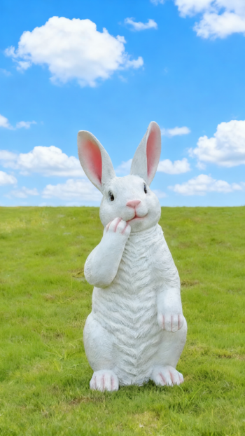 玻璃钢仿真兔子雕塑 (7)