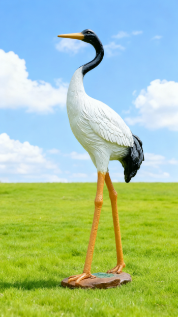 玻璃钢仿真仙鹤雕塑 (2)