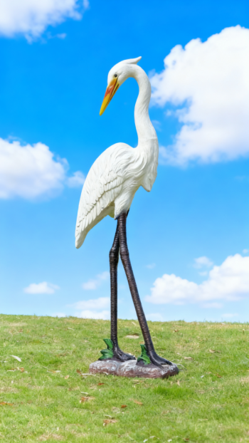 玻璃钢仿真仙鹤雕塑 (4)