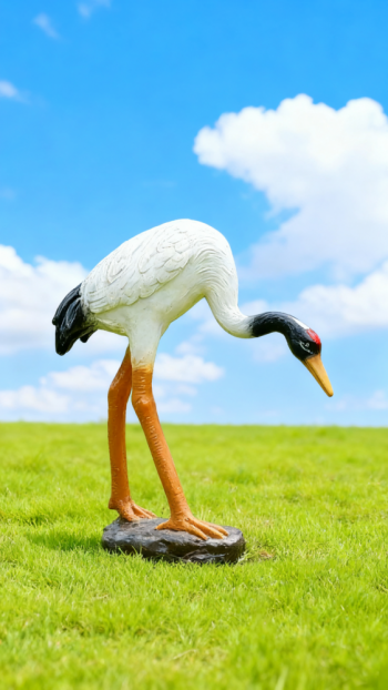 玻璃钢仿真仙鹤雕塑 (8)