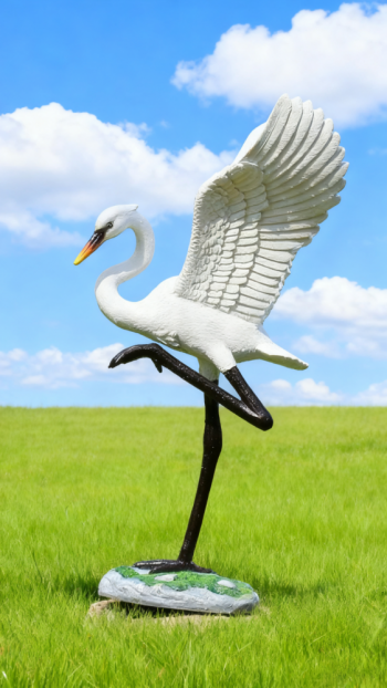 玻璃钢仿真仙鹤雕塑 (14)