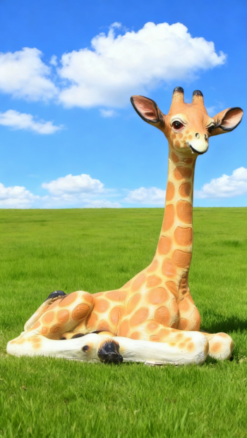 玻璃钢仿真长颈鹿雕塑 (5)