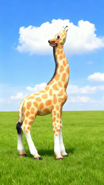 玻璃钢仿真长颈鹿雕塑 (8)