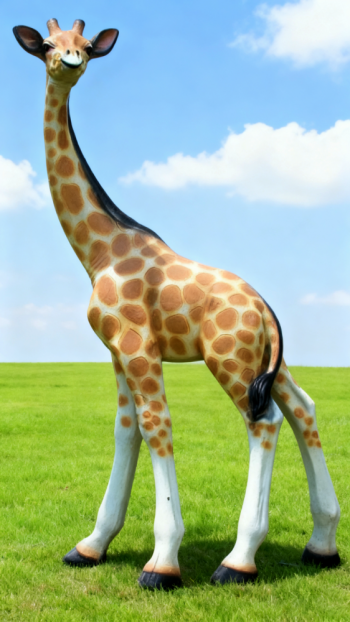 玻璃钢仿真长颈鹿雕塑 (10)