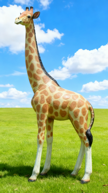 玻璃钢仿真长颈鹿雕塑 (12)