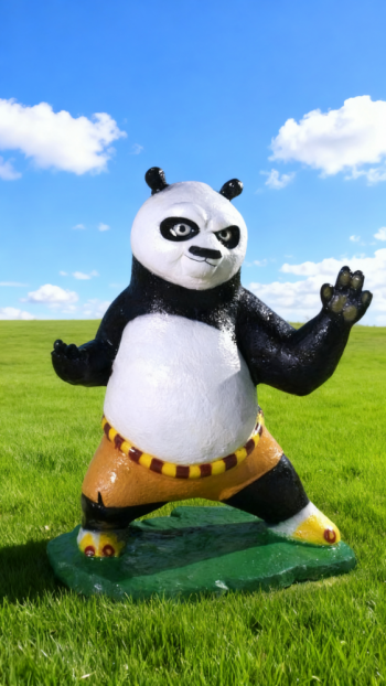 卡通玻璃钢功夫熊猫雕塑 (5)