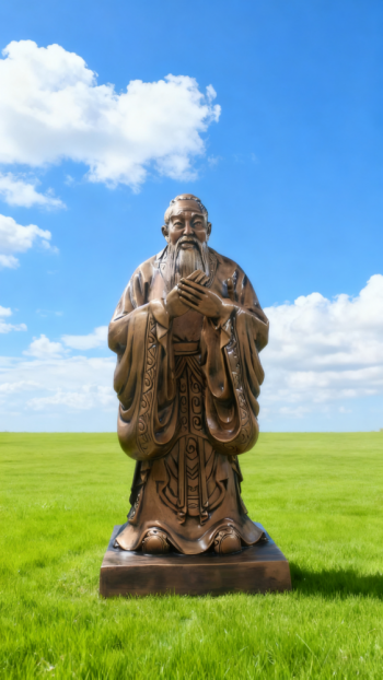 玻璃钢孔子雕塑 (4)