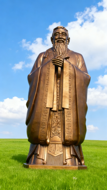 玻璃钢孔子雕塑 (7)