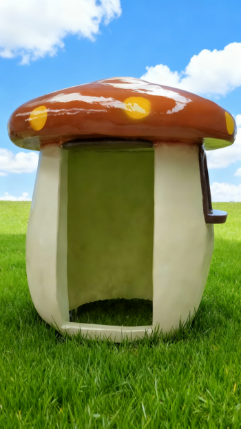 玻璃钢卡通蘑菇屋 (3)