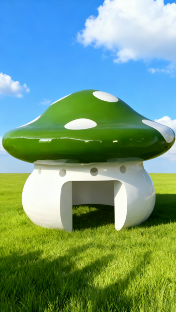 玻璃钢卡通蘑菇屋 (5)