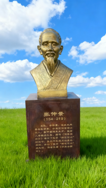 玻璃钢仿铜张仲景雕塑 (6)