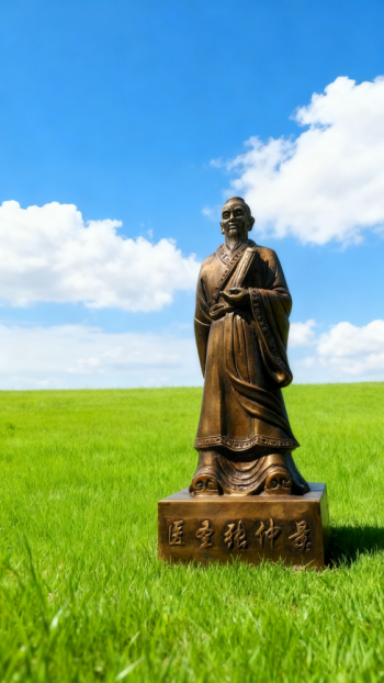 玻璃钢仿铜张仲景雕塑 (10)