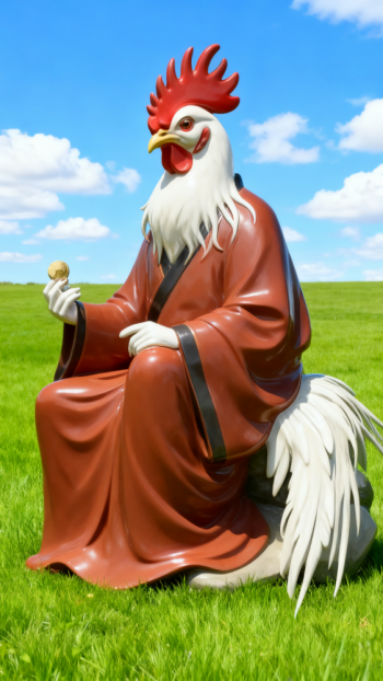 兽首人身十二生肖动物雕塑 (2)