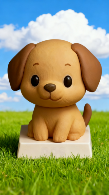 玻璃钢卡通12生肖狗雕塑 (12)