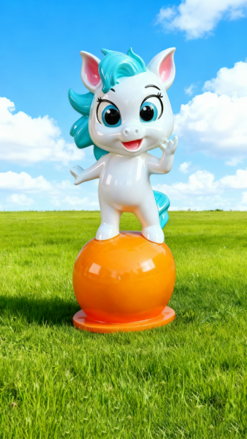 水果底座生肖动物雕塑 (1)