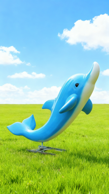 玻璃钢海豚雕塑 (26)