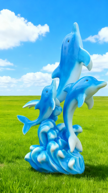 玻璃钢海豚雕塑 (27)