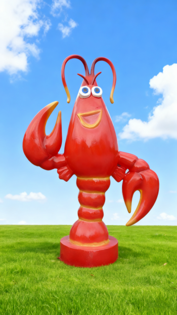 玻璃钢龙虾雕塑 (1)