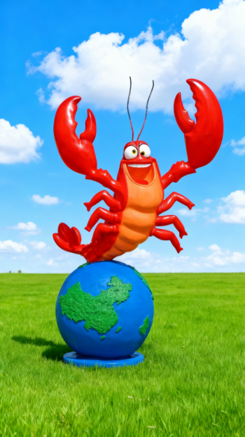 玻璃钢龙虾雕塑 (15)