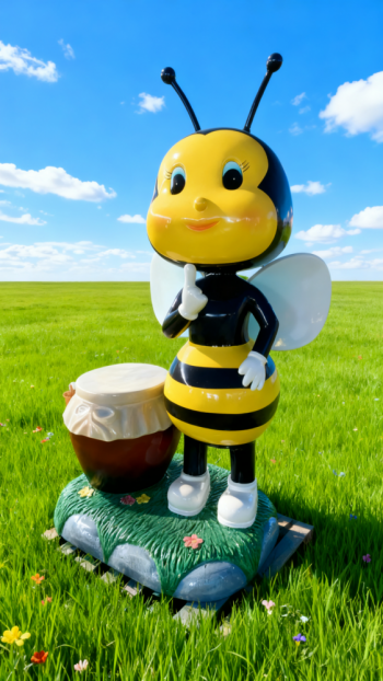 玻璃钢卡通蜜蜂雕塑 (8)