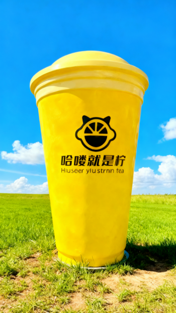 玻璃钢仿真奶茶杯雕塑 (20)