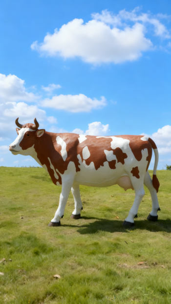 玻璃钢奶牛雕塑 (5)