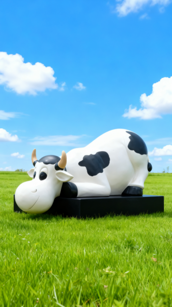 玻璃钢奶牛雕塑 (15)