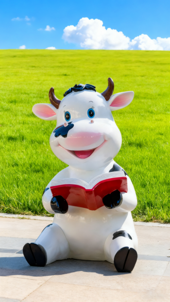 玻璃钢奶牛雕塑 (28)