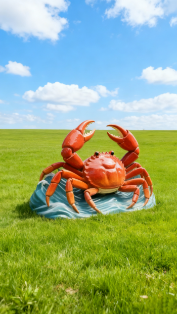 玻璃钢螃蟹雕塑 (9)