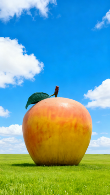 玻璃钢苹果雕塑 (4)