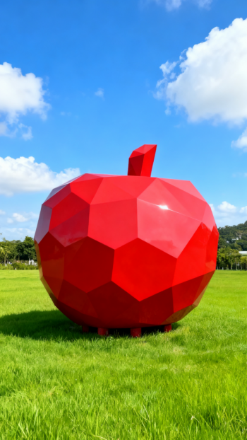 玻璃钢苹果雕塑 (10)