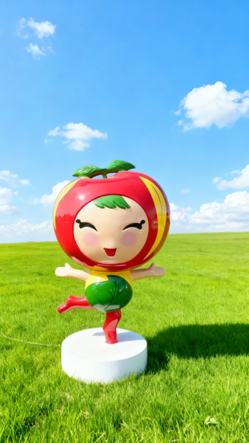 玻璃钢苹果雕塑 (12)