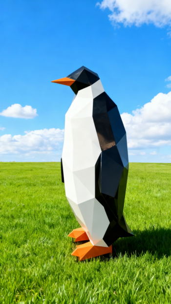 玻璃钢企鹅雕塑 (8)