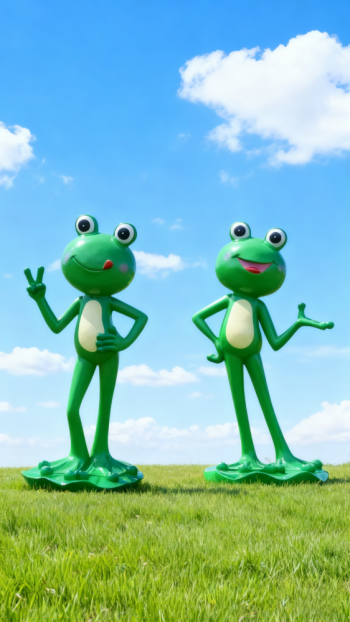 玻璃钢青蛙雕塑 (8)