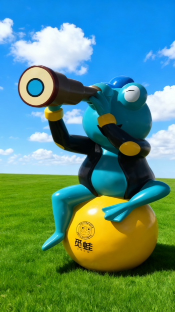 玻璃钢青蛙雕塑 (20)