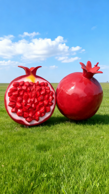 玻璃钢仿真石榴雕塑 (11)