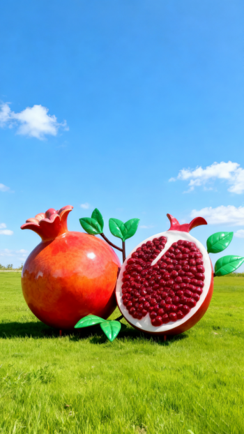 玻璃钢仿真石榴雕塑 (16)